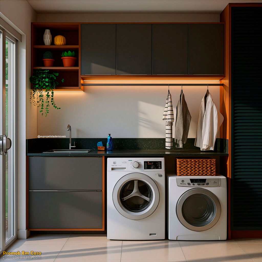 Projeto de Lavanderia no Promob Render Realista