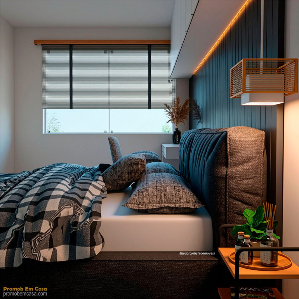 Projeto quarto casal curso promob em casa real scene 2.0