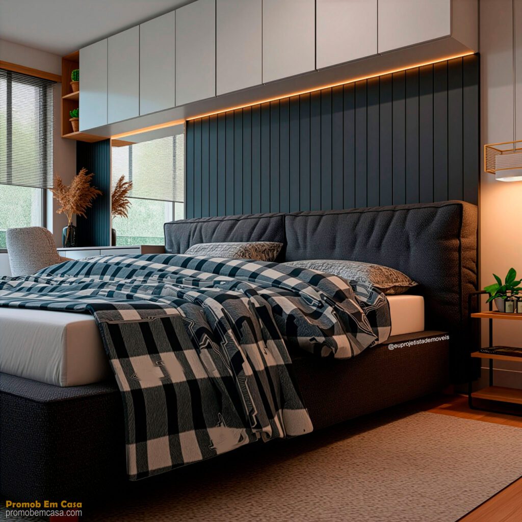 Projeto quarto casal curso promob em casa real scene 2.0